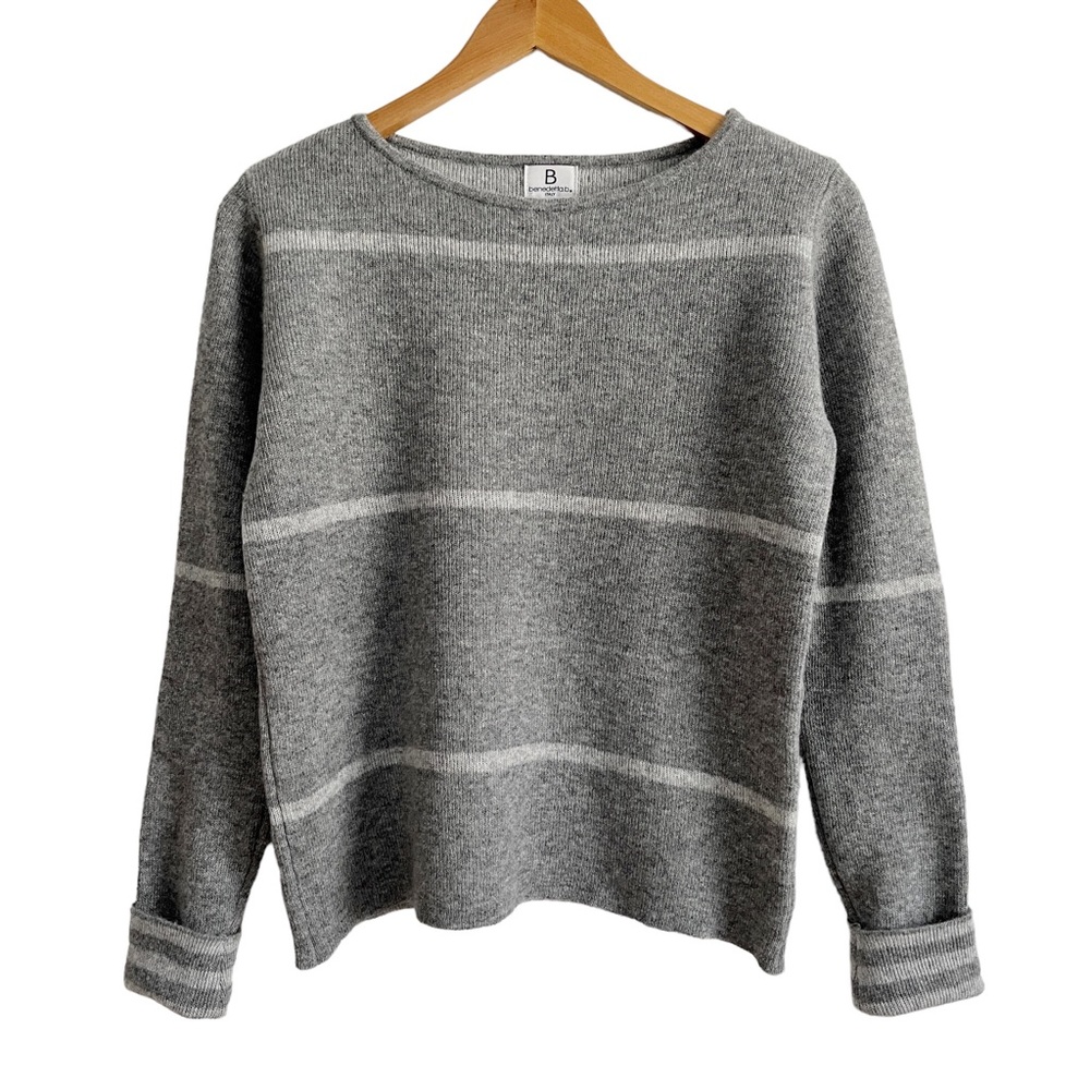 Benedetta B Cashmere Wool Blend Striped Sweater